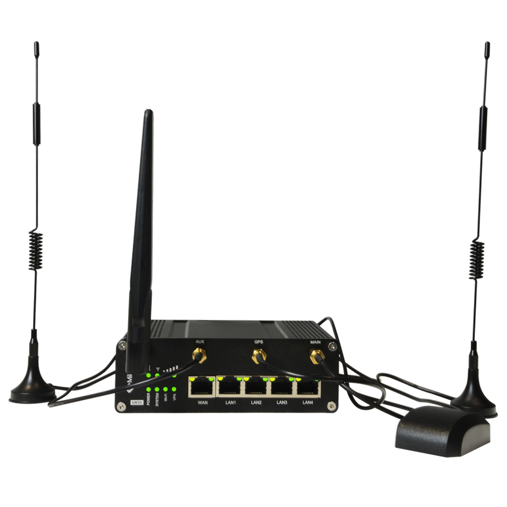 Router Industrial 4G WiFi GPS PoE 5 puertos 10/100 (4 puertos PoE)