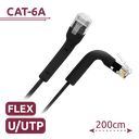 UTP6A-FLEX-2BK