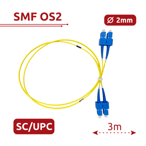 [SF-SC-UPC-SC-UPC-OS2-DX-3M-Y] SF-SC-UPC-SC-UPC-OS2-DX-3M-Y